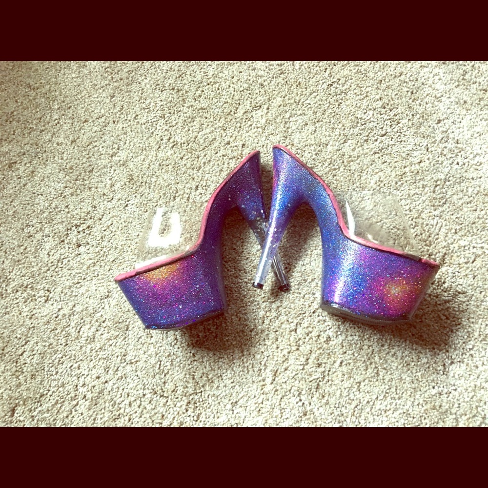 pleasers custom glitter
